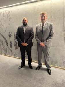 Bruno Cezar Cecchini e Júlio Dahan em missão estratégica na Europa representando a CNMI para fortalecer parcerias internacionais no setor mineral.