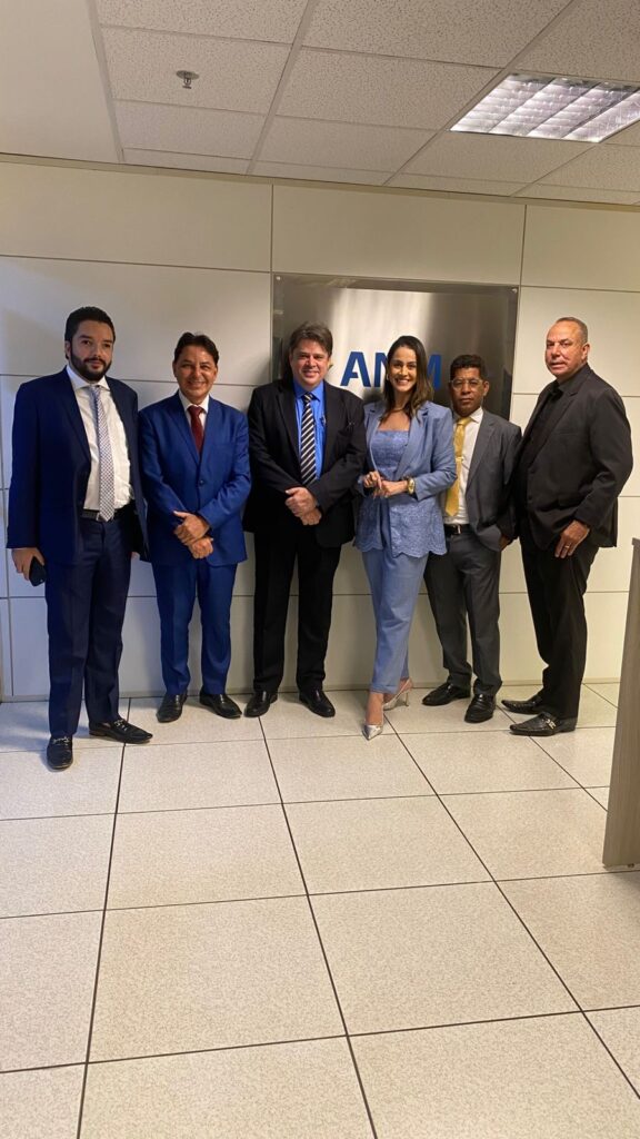 Representantes da CNMI e da ANM reunidos em Brasília para discutir desafios, avanços e estratégias para o desenvolvimento do setor mineral brasileiro.